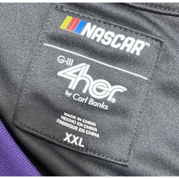 Authentic Denny Hamlin 11 Jersey G3 Nascar For Her - PURPLE, XXL - NWT - Picture 8 of 9